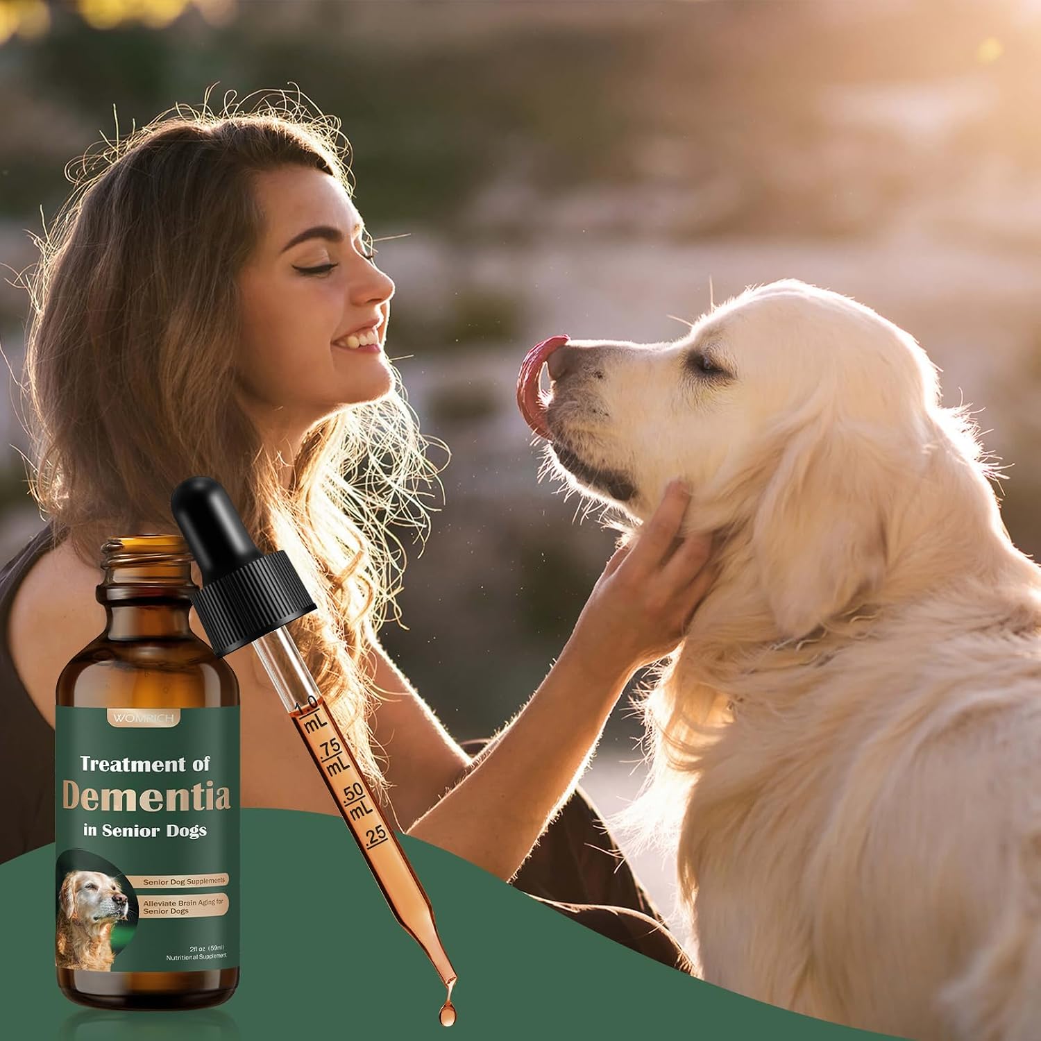 Suplemento para perros mayores: salud cerebral y apoyo nervioso con setas medicinales