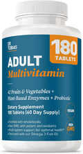 Dr. Tobias Multivitamínico Adulto - 180 Comprimidos Veganos con 42 Frutas y Verduras