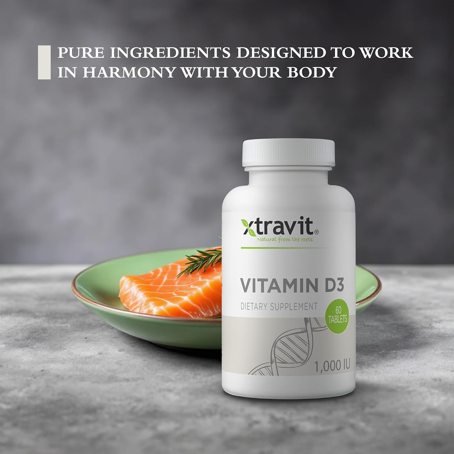 Xtravit Vitamina D3 1000 UI – 60 Comprimidos Veganos