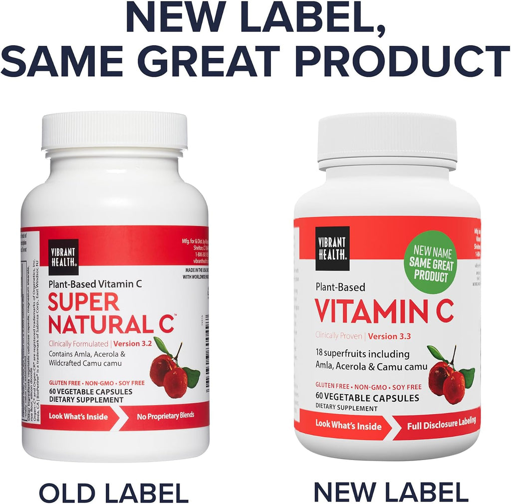 Super Natural C de Vibrant Health - 120 mg - 60 Cápsulas