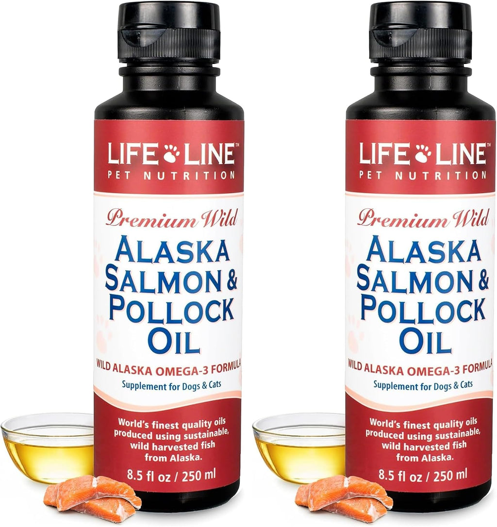 Lifeline Aceite de Salmón y Abadejo de Alaska Salvajes para Perros y Gatos - 250 ml