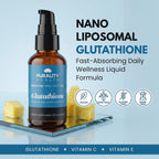 PuraTHRIVE Glutatión Liposomal Nano con Vitamina C | 30 Días de Suministro | Sabor Piña