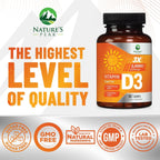Vitamina D3 5000 IU (125 mcg) por Dosis - Triple Concentración - Apoyo Inmunológico - Vegano, Sin Gluten - Sabor Frambuesa - 60 Comprimidos Masticables