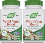 Nature's Way Cápsulas de Raíz de Ñame Silvestre, 700 mg por 2 cápsulas, 180 cápsulas veganas