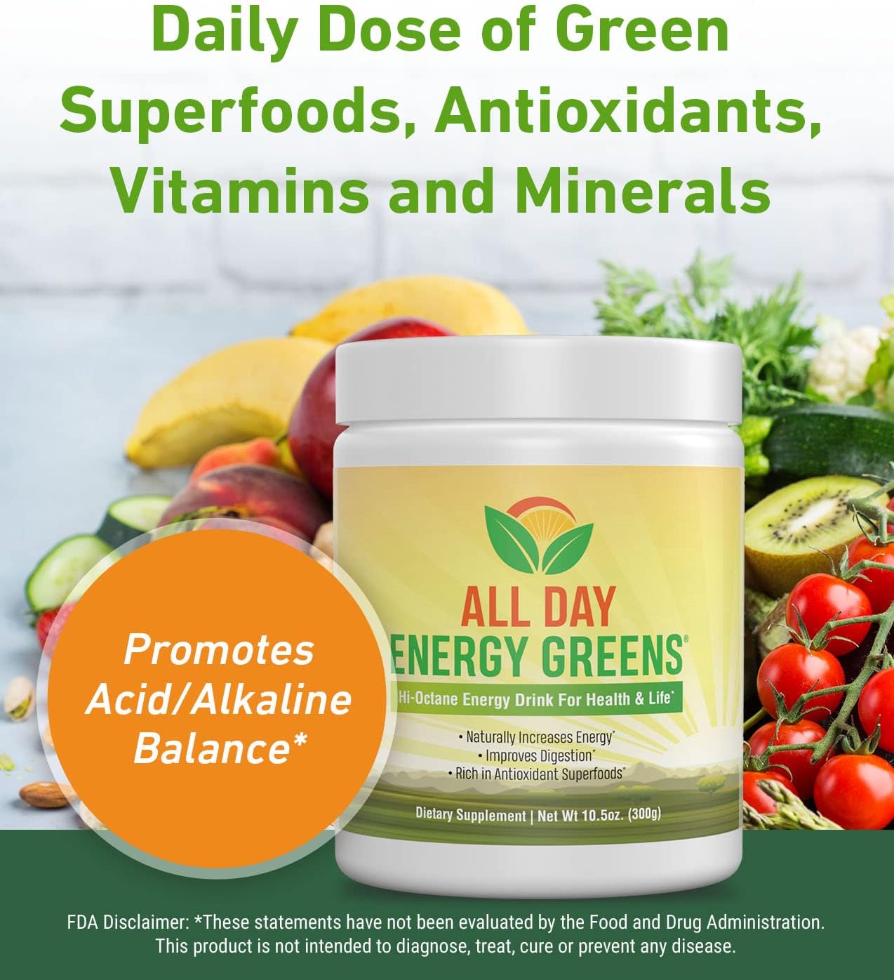 IVL - All Day Energy Greens - Superalimentos Verdes en Polvo
