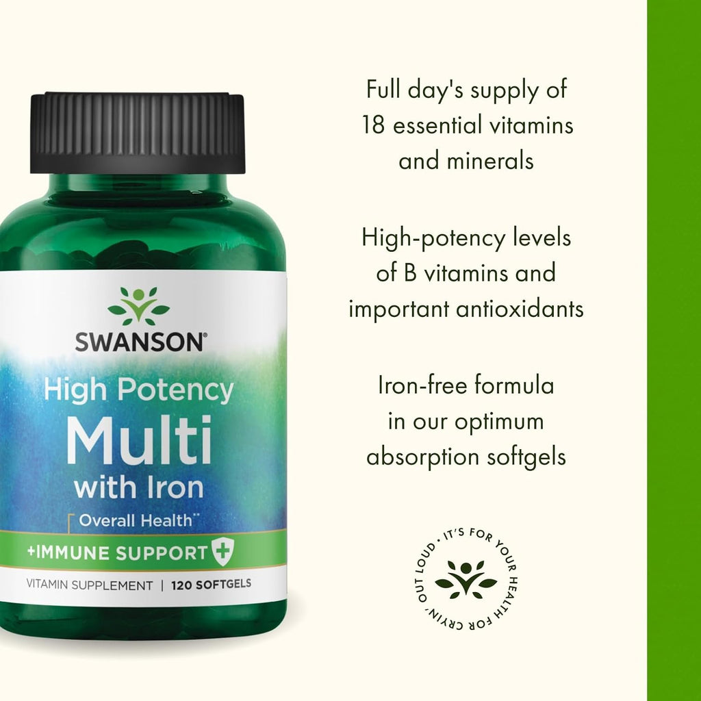 Swanson Multi High Potency - Complete Multivitamin 120 Softgels