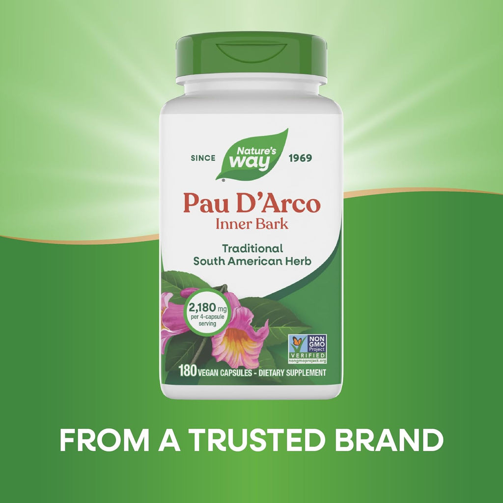 Nature's Way Pau d'Arco Inner Bark - 180 Capsules
