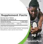 NaturesPlus PRO NAC 1200 mg - 60 Comprimidos - Esencial para Reponer el Glutatión - No-GMO, Vegano y Sin Gluten - 30 Dosis