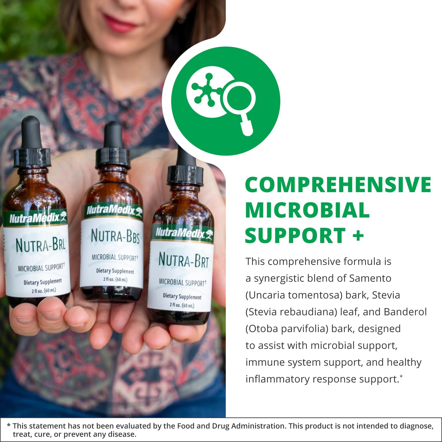 NutraMedix Nutra BRL - Suplemento Líquido Herbal para el Apoyo Digestivo e Inmunitario - 60 ml
