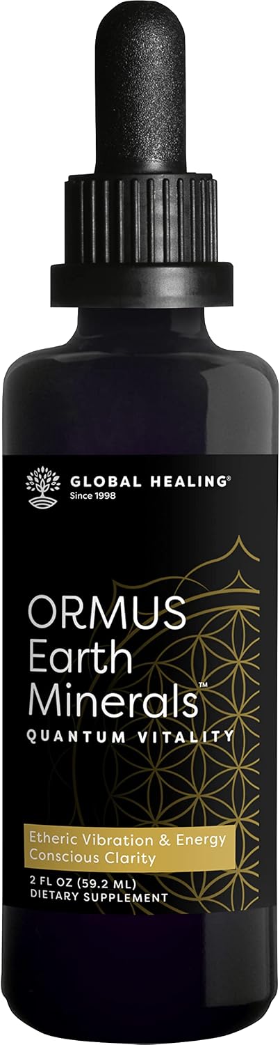 Global Healing Center ORMUS Earth Minerals - Mezcla Líquida de Oro, Platino e Iridio (60 ml)