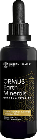 Global Healing Center ORMUS Earth Minerals - Mezcla Líquida de Oro, Platino e Iridio (60 ml)