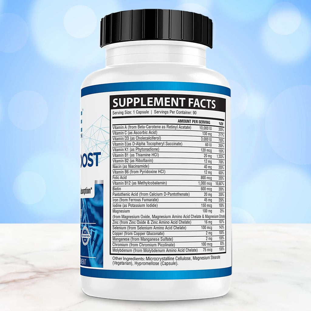 Bariatric Boost One-A-Day Multivitamínico Bariátrico con 45mg de Hierro - 90 Cápsulas