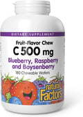 Natural Factors Vitamina C Masticable para Niños 500 mg - 180 Comprimidos