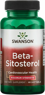 Swanson Beta Sitosterol - Esteroles Vegetales, 160 mg, 60 Cápsulas (Pack de 2)