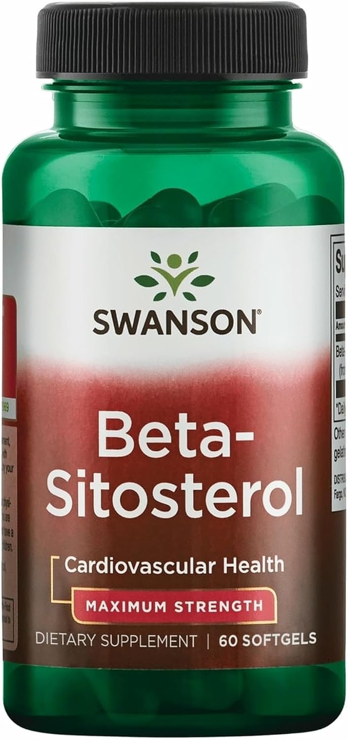 Swanson Beta Sitosterol - Esteroles Vegetales, 160 mg, 60 Cápsulas (Pack de 2)