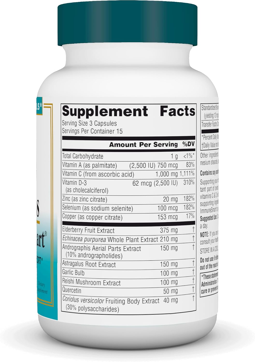 Source Naturals Wellness ImmuneSmart - Apoyo Inmune Diario - 45 Cápsulas