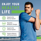 CHEERS Complejo B | 113,5 mg de Vitaminas B (B1, B2, B3, B6, B12) + Inositol y Colina | DRcaps® Plus | 60 Cápsulas Veganas