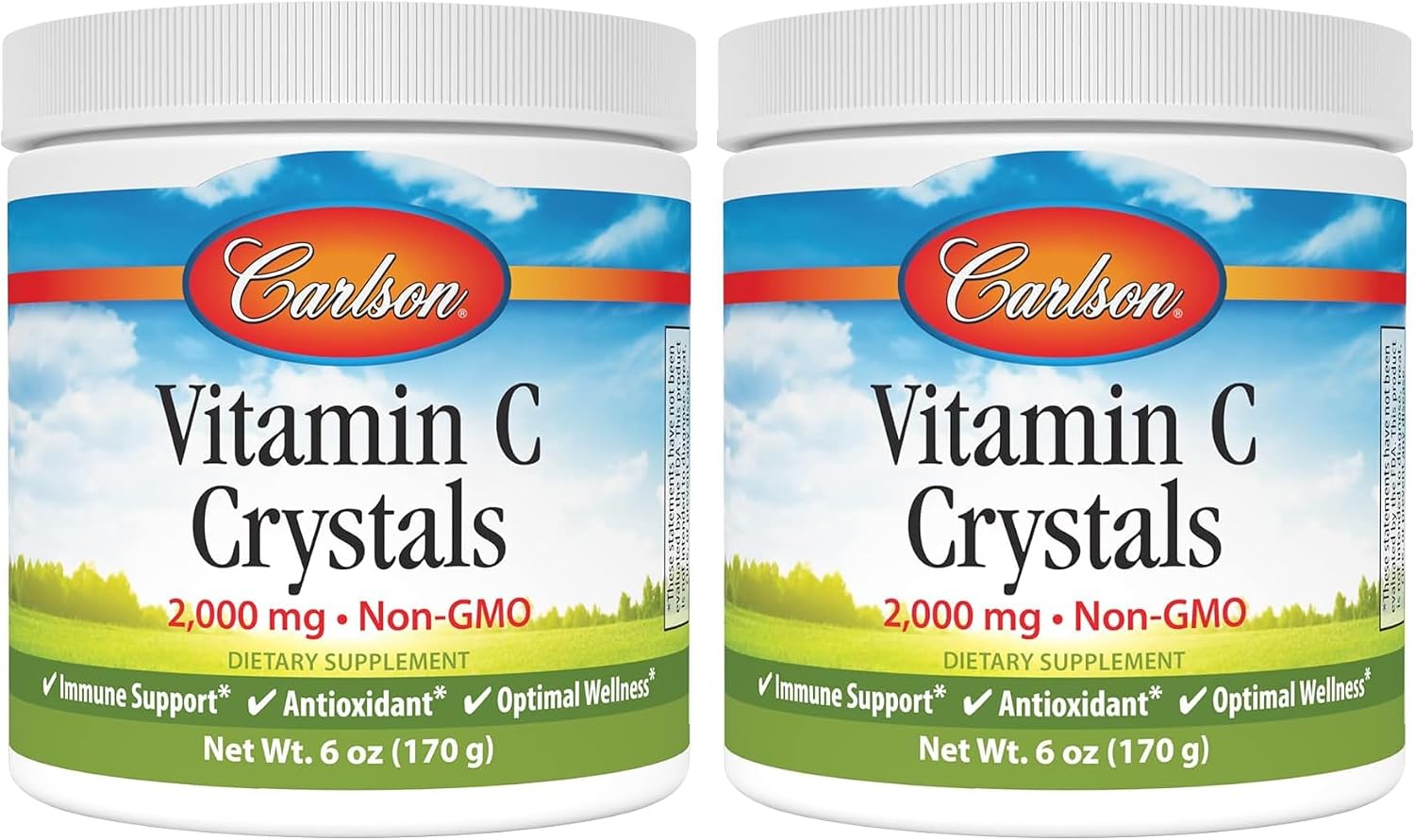 Carlson Vitamina C en Cristales 2.000 mg - Sabor Limón - 992 g