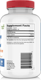 SAN N-Acetil-L-Cisteína (NAC), Salud Inmune, Respiratoria y Hepática, NAC 600 mg, Potente Apoyo Antioxidante, Radicales Libres, Fácil Absorción, 100 Cápsulas