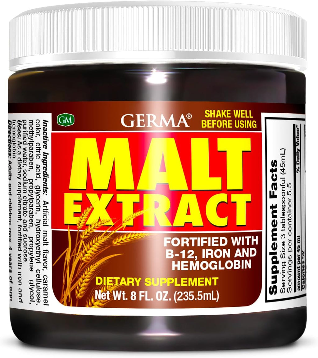 Germa Liquid Malt Extract - Pure Barley Malt Concentrate - 236 ml