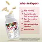 Essential-1 nuonce max Multivitamínico 3000 UI Vitamina D3, 30 Cápsulas