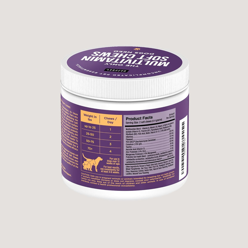 Dog Multivitamin Soft Chews - 120ct - Natural Rapport