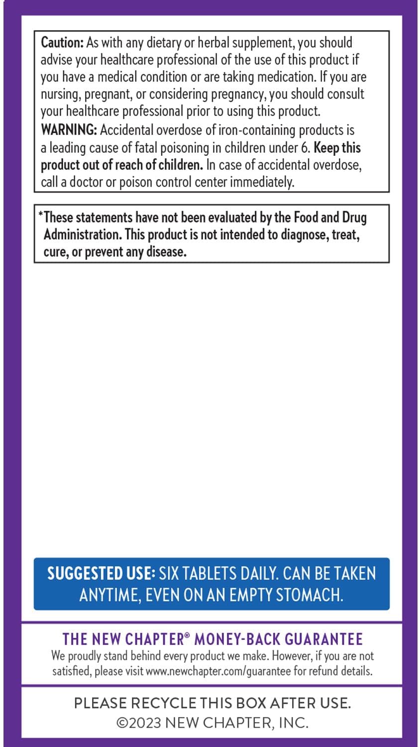New Chapter Tiny Tabs Multivitamínico, 192 tabletas