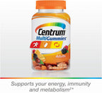 Centrum Multivitamin Gummy for Adults 50 Plus, Sabor Fruta, 120 Gomitas
