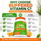 C-Salts Vitamina C en Polvo Bufferizada - 26 oz (735 g) - 272 Porciones