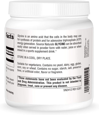 Source Naturals Glicina en Polvo, 454 g – Image 2