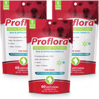 Proflora Masticables Blandos Probióticos para Perros - Probióticos para Perros - Salud Digestiva e Inmunitaria - 180 Masticables Blandos