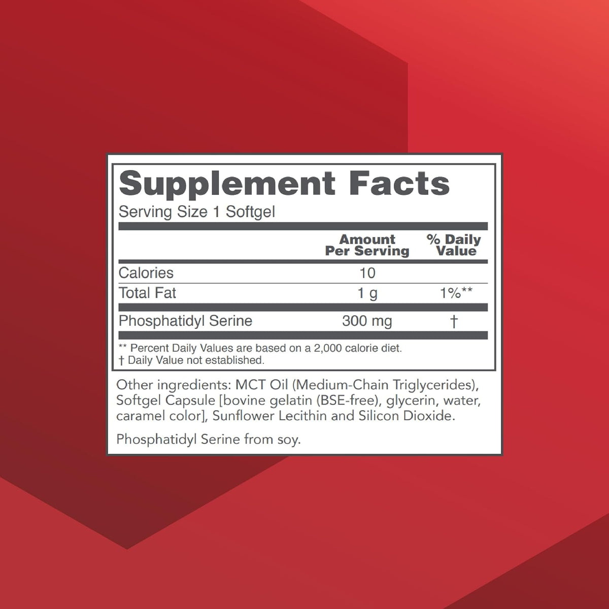 Fosfatidilserina 300mg - Complemento para la – Función cognitiva: Ayuda a mantener la concentración y la claridad – Image 2