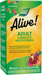 Nature's Way Alive! Multivitamínico Completo para Adultos, 60 Comprimidos