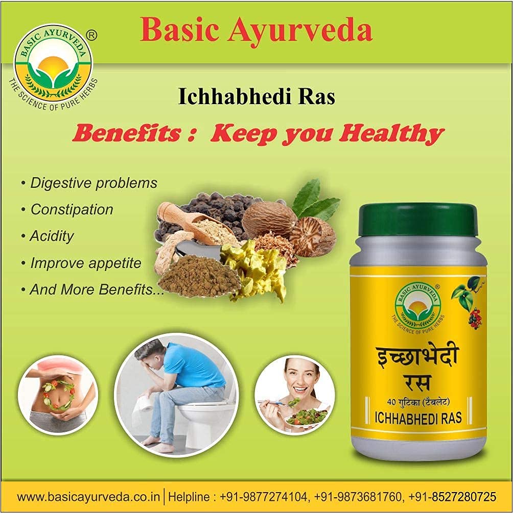 iqra Basic Ayurveda Ichhabhedi Ras (40 Tabletas)