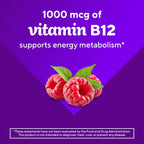 Vitafusion Vitamina B12 1000 mcg, 140 Gomitas, Sabor Frambuesa
