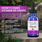 Liquid Vitamin B5 50 mg – Pantothenic Acid Dropper, Vegan, 30 ml