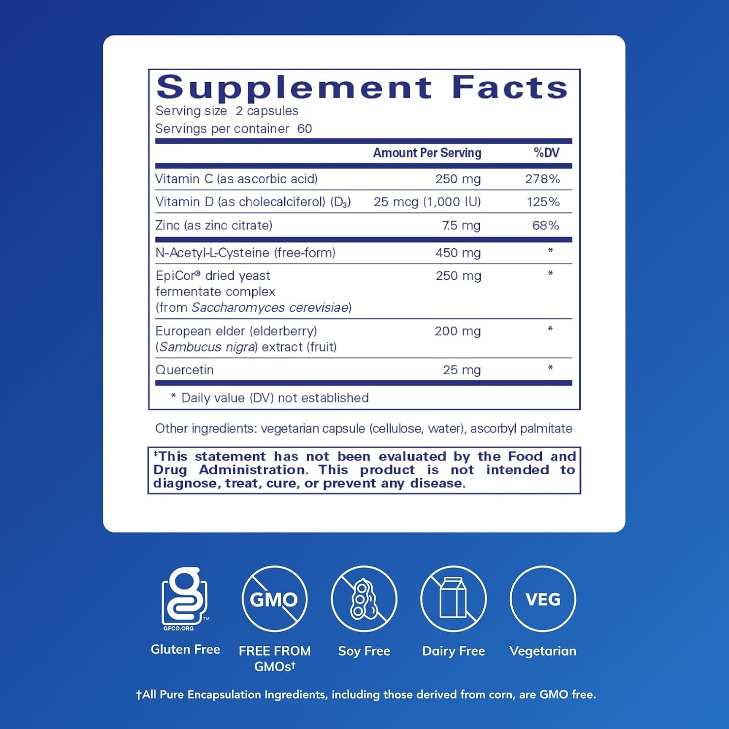 Pure Encapsulations PureDefense con NAC | 120 Capsules