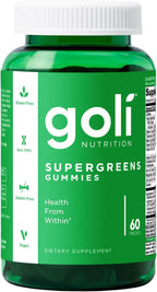 Goli SuperGreen Vitamin Gummy - 60 Gomitas de Vitaminas y Minerales Esenciales
