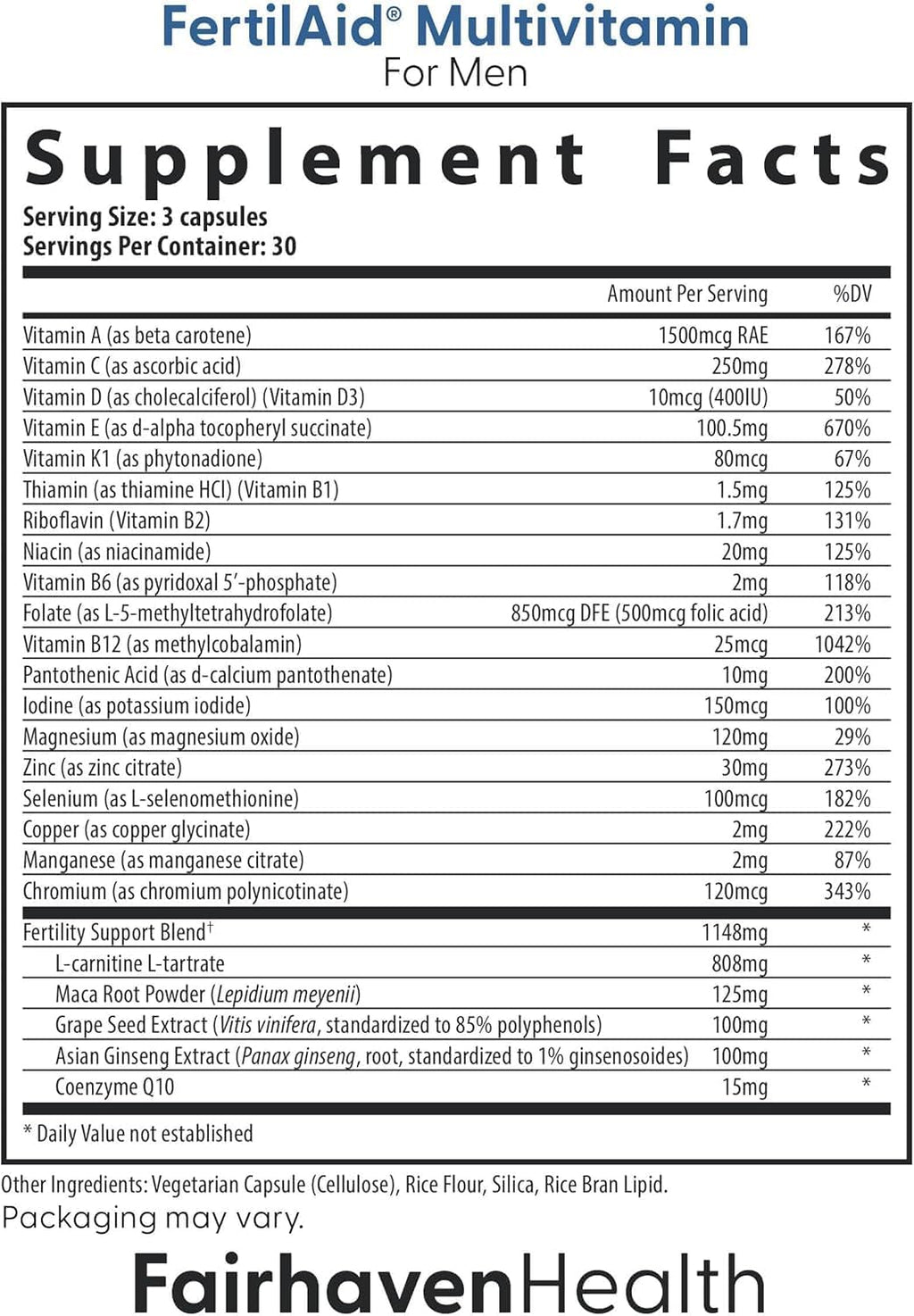 Fairhaven Health FertilAid para hombres y Countboost Combo | Suplemento de fertilidad masculina prenatal | Apoyo a la cantidad y motilidad pre-concepción para él | Incluye L-carnitina, zinc, folato