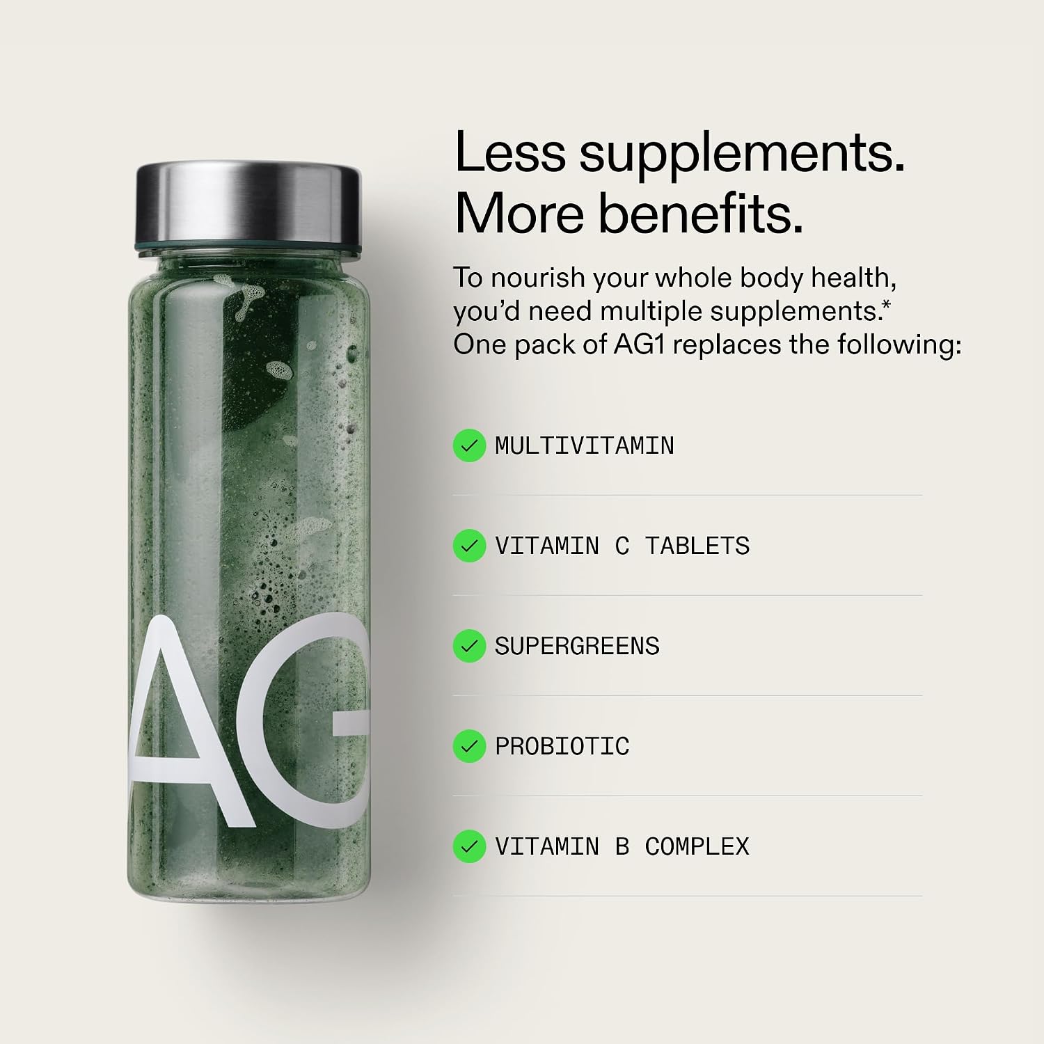 AG1 Athletic Greens Superfood and Probiotic, Travel Pack 14 dosis