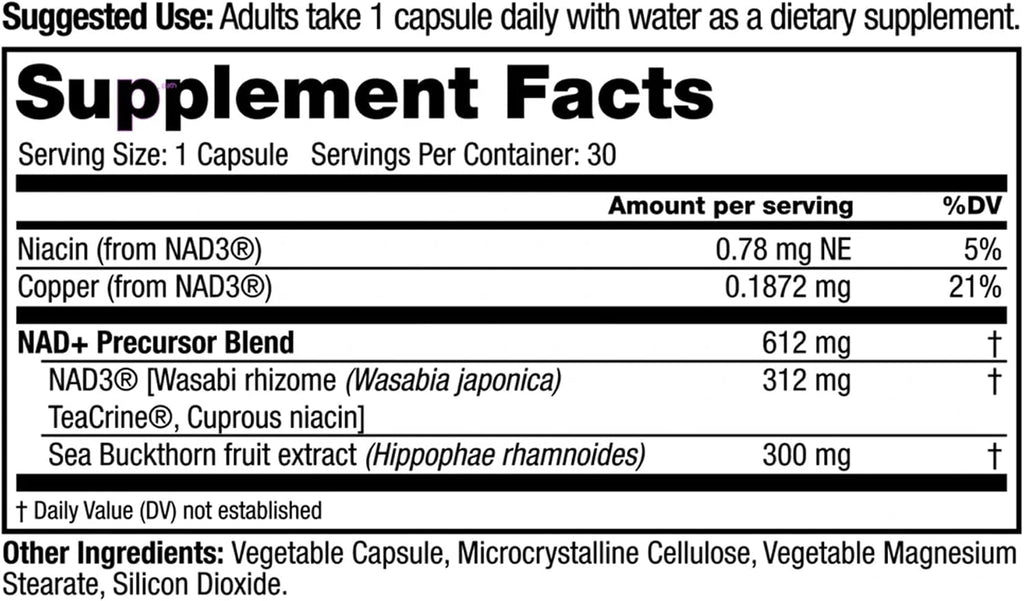 Juvenon Peak NAD+ – Advanced Cellular Health and Regeneration Formula