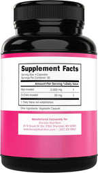 Myo-Inositol & D-Chiro Inositol 40:1 para Mujer - 120 Cápsulas, 2050 mg por Dosis