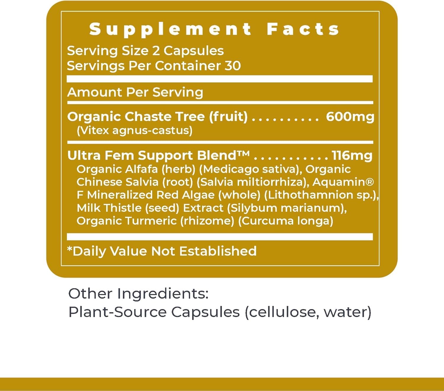 Premier Research Labs Fem Balance FX - Suplemento Dietético con Extracto Orgánico de Baya de Saúco, Cardo Mariano y Cúrcuma - 60 Cápsulas Vegetarianas