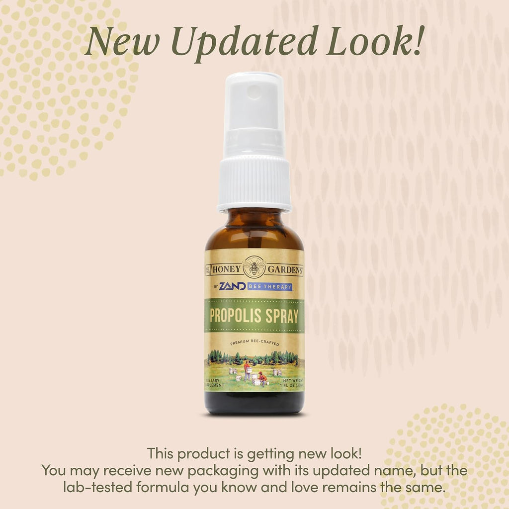 Honey Gardens Spray de Propóleo de Abeja con Miel Cruda de Apiterapia, Raíz de Regaliz y Usnea | 50 Dosis | 30 ml