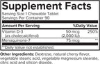 Portions Master Vitamina D3 5000 UI + K2 MK-7, 60 Cápsulas - Salud Ósea y Cardiovascular