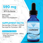 Absonutrix L-Carnosina - 583 mg, 118 ml (4 oz) - 200 Servings, Gotas Líquidas de Alta Biodisponibilidad