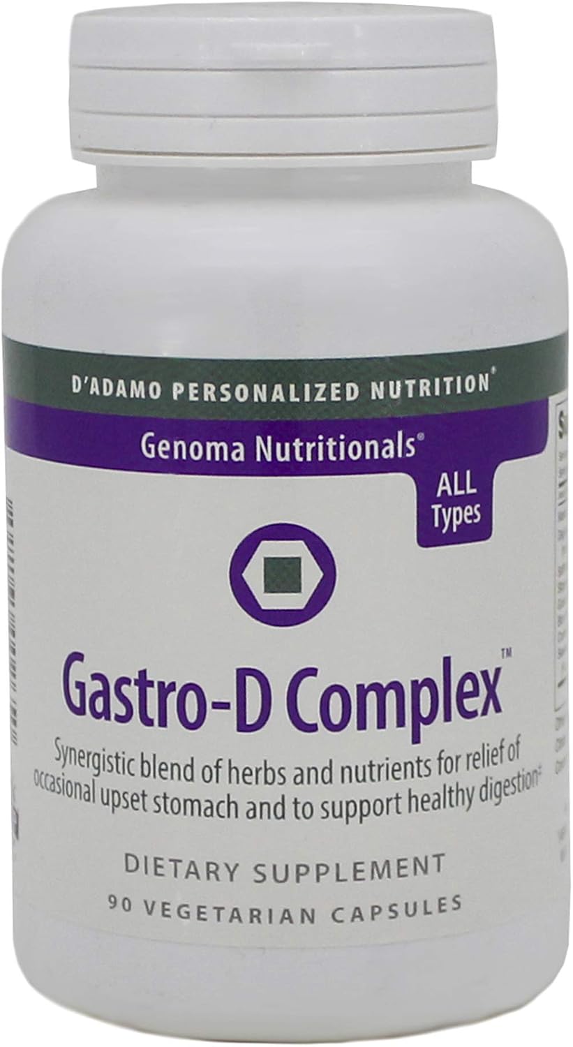 Gastro-D Complex 90 Cápsulas (2 Paquetes) - D'Adamo Personalized Nutrition