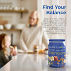 Balance of Nature Fiber & Spice - Cáscara de Psyllium, Semilla de Lino, Cúrcuma y Manzana - 30 Dosis