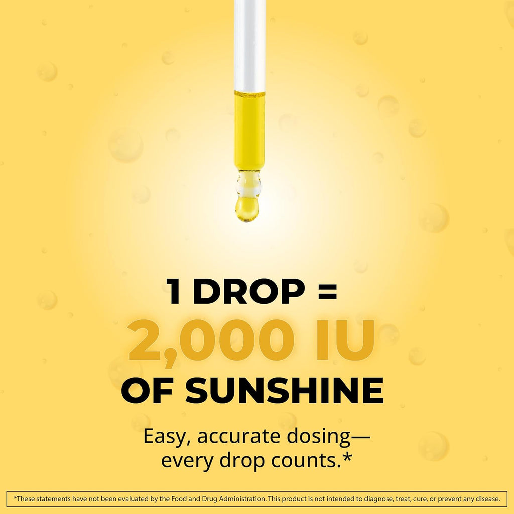 MaxX Labs Vitamina D3 K2 Líquida con K2 MK7 - 2000 UI por gota - 30 ml (1 oz)