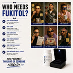 Fukitol Placebo Pills – Gag Gift de Alivio del Estrés (30 cápsulas) – Edición Deluxe